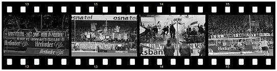 Bild: Filmstreifen mit Aufnahmen aus der Gruppengeschichte
